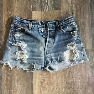 vintage 501XX levi denim shorts